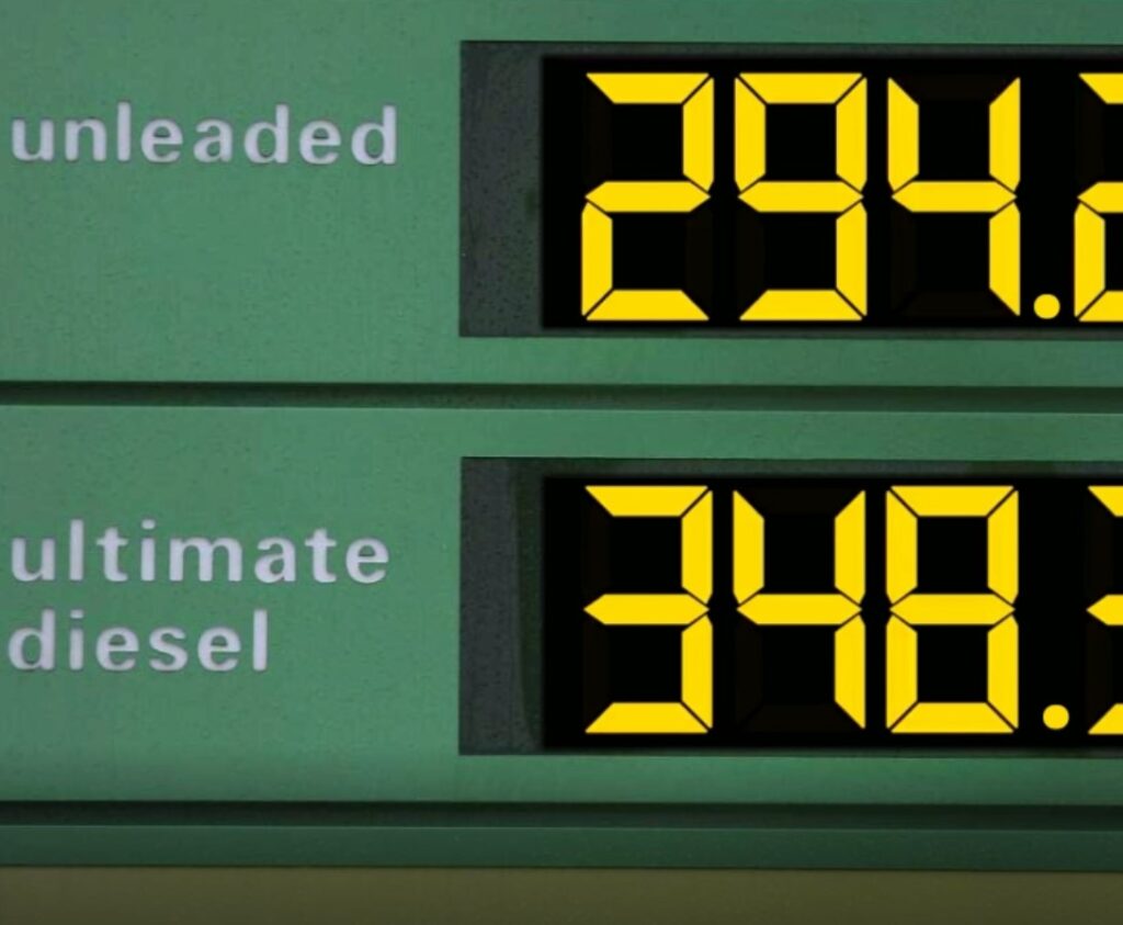 petrol prices in Monmouthshire