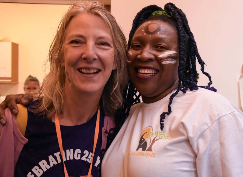 Lucie Parkin Festival Director and Martha Musonza-Holman Founder of Love Zimbabwe.